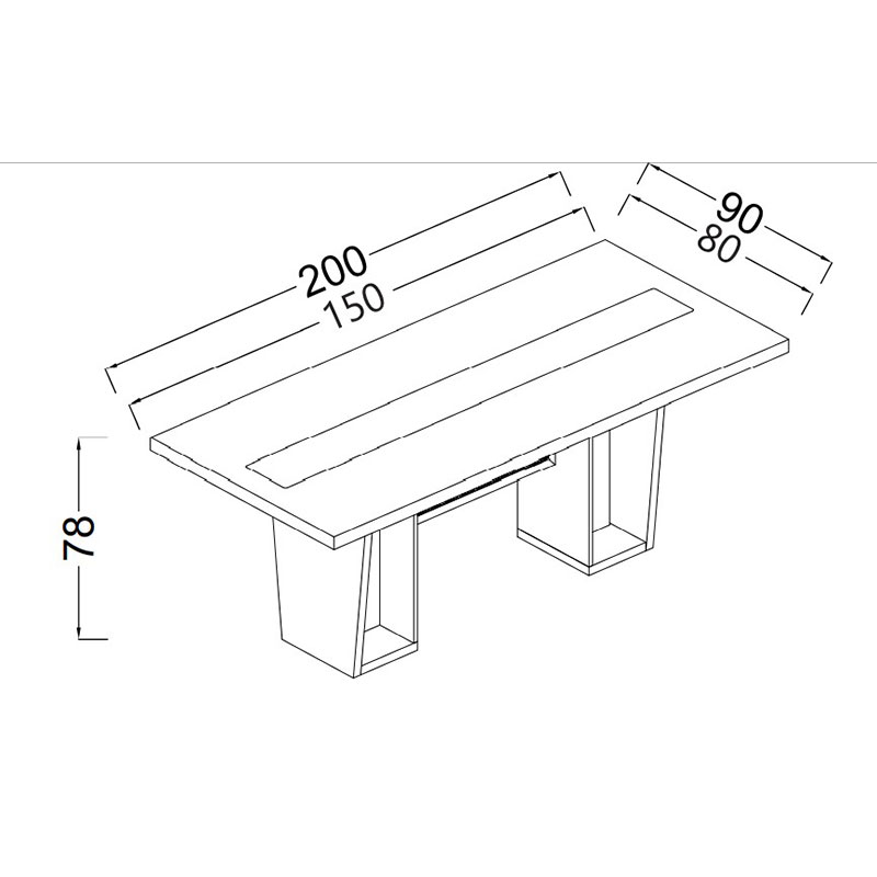 میز کنفرانس سینما چوب  مدل وربانا  - Thumbnail 1